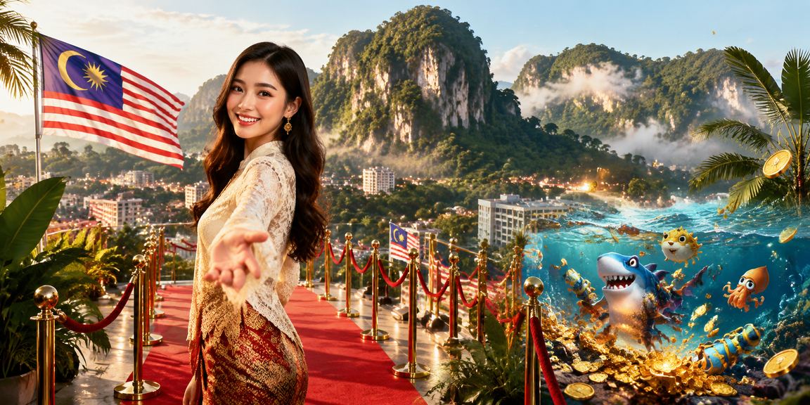Pemain di Ipoh menikmati permainan memancing dalam talian menggunakan bonus acu30